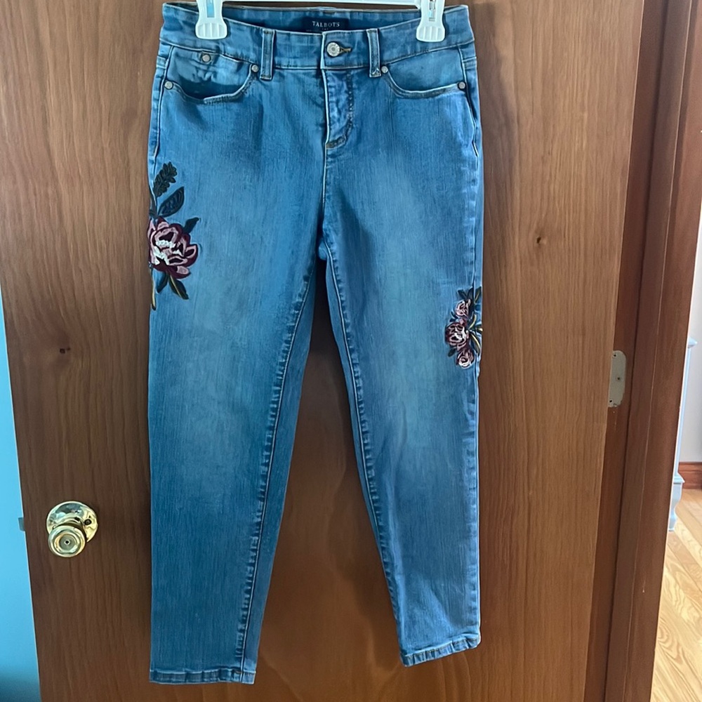 Talbots Embroidered Jeans